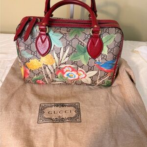 Gucci GG Supreme Tian Small Boston Bag